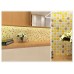 Yellow Golden Frosted  Resin Crystal Home Use Mosaic Tile 