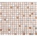 Travertine Stone Floor Tile Lobby Mosaic Counter Top Tile with Stainless Steel Chip