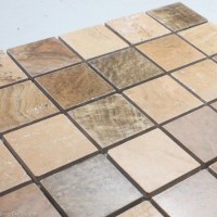 Grey Kitchen Backsplash Tile - Bathroom TV Background 3D Mosaic Stone Tile