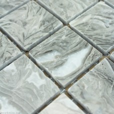 48X48 Home Natural Decoration Marble Stone Grey Mosaic Tile