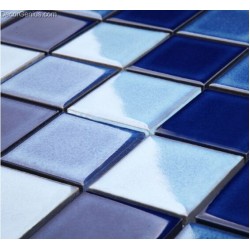 Easy Home Building Material Light Blue Kitchen Mosaic Tiles