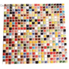 Rainbow Multicolored Ceramic Sink Mosaic Wall Tiles Wholesale Free Shipping 