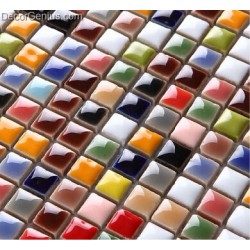 Rainbow Multicolored Ceramic Sink Mosaic Wall Tiles Wholesale Free Shipping 