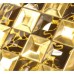 China Cheap Glass Tiles Gold Amber Affordable Crystal Mosaic Tiles Free Shipping