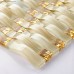 Gold Crystal Woven Glass Decor Mosaic Tiles Kitchen Backsplash Wall Decoration