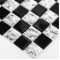 Europe Style Black and Wihte Crystal Classic Glass Mosaic Tiles for Bathroom