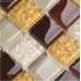Discount China Mosaic Tile White Dark Brown for Door Decoration Mosaic Tiles DGGM020