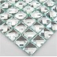 Green Edged Wall Tile 13 Faced Crystal Mirror Glass Mosaic Tile