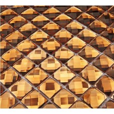13 Faced Gold Crystal Mirror Backsplash Discount Tiles Shining Mosaic Tile
