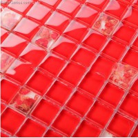 DecorGenius Rose Glass Red Bathroom Tile Pink Home Decor Kitchen Tiles Made of Mosaic Tile