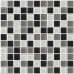 Black and White Discount Tile Backsplash DGGM054 Glass Stickers Bathroom Tiles