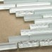 Crystal White Off Grey China Cheap Tile DGGM054 Glass Tiles Home Kitchen Subway Mosaic Decor 