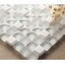  Crystal White Mosaics Glass Bathroom Wall Art Tiles Backsplash Kitchen Decor Tile