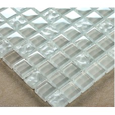Crystal Transparent Glass Tile Resin Mosaic Bathroom Tiles Decor
