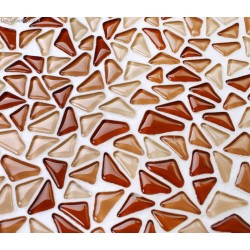 Irregular Chip Red Natural Glass Mosaic Decorative Tile Pink Kitchen Countertop Floor Tiles
