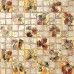 Autumn Style Glass Mosaic 300X300 11 Sheet Tile Glass Fall Season Leaves Yellow Kitchen Wall Tiles