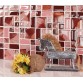 Red Pink Colour Blend Tiles Background Kitchen Backsplash Crystal Mirror Glass Wall Tile