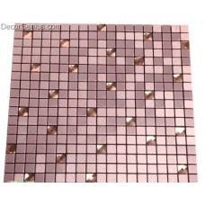 Purple Pink Aluminum Mosaic Tiles Metal Mosaic Tile Sheets Self Adhesive Tiles Building Materials Tiles 