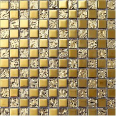 Yellow Electroplate Galvanize Tile Kitchen Mosaic Tiles DGMM013 Free Shipping Home Building D?cor