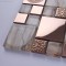 China Cheap Tile Metal Mosaic Floor Galvanized Metal Aluminum Plate Mosaic Tiles