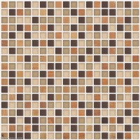 Bathroom Natural Stone Tile Mixed Glass Wall Decoration Mosaic Tiles Brown and Grey