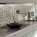 DecorGenius Stainless Steel Sink Floor Tile 3D Mirror Crystal Mosaic Glass Wall Tiles