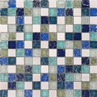 DecorGenius Crystal Ice Cracked Kitchen Background Waterproof Mosaic Tile