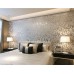 Popular 3D Design Silver Bedroom Wallpaper Modern Style DecorGenius DGWP004